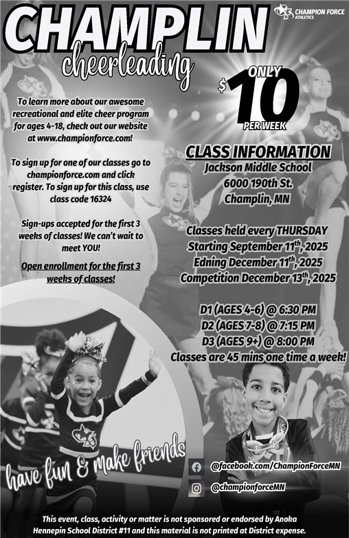 Youth Cheerleading Classes